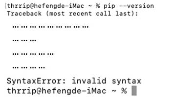 在 macOS 上只要使用 pip 就报错？pip 无端报错详细解决方案